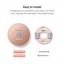 Google Nest Thermostat - Smart Thermostat for Home - Programmable Wifi Thermostat - Sand