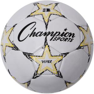 Champion Sports Viper Soccer Ball  TPU Soft-Touch Training Ball in Sizes 3,4,5 for Indoor/Outdoor Play
