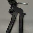 QWORK Cable Tie Gun, Stainless Steel Zip Tie Tightener Wrap Tool, Self-locking Metal Zip Ties Tool, Cable Tie Fasten and Cut for Nylon Plastic Steel Cable Ties, Black