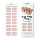 MOYOU LONDON Semi Cured Gel Nail Strips - 20 Pcs. Waterproof Gel Nail Wraps, Cures in Sunlight or UV/LED Lamp, Lasts Up to 2+ Weeks, Stretchable, Easy to Apply & Remove, Vegan & Cruelty-Free