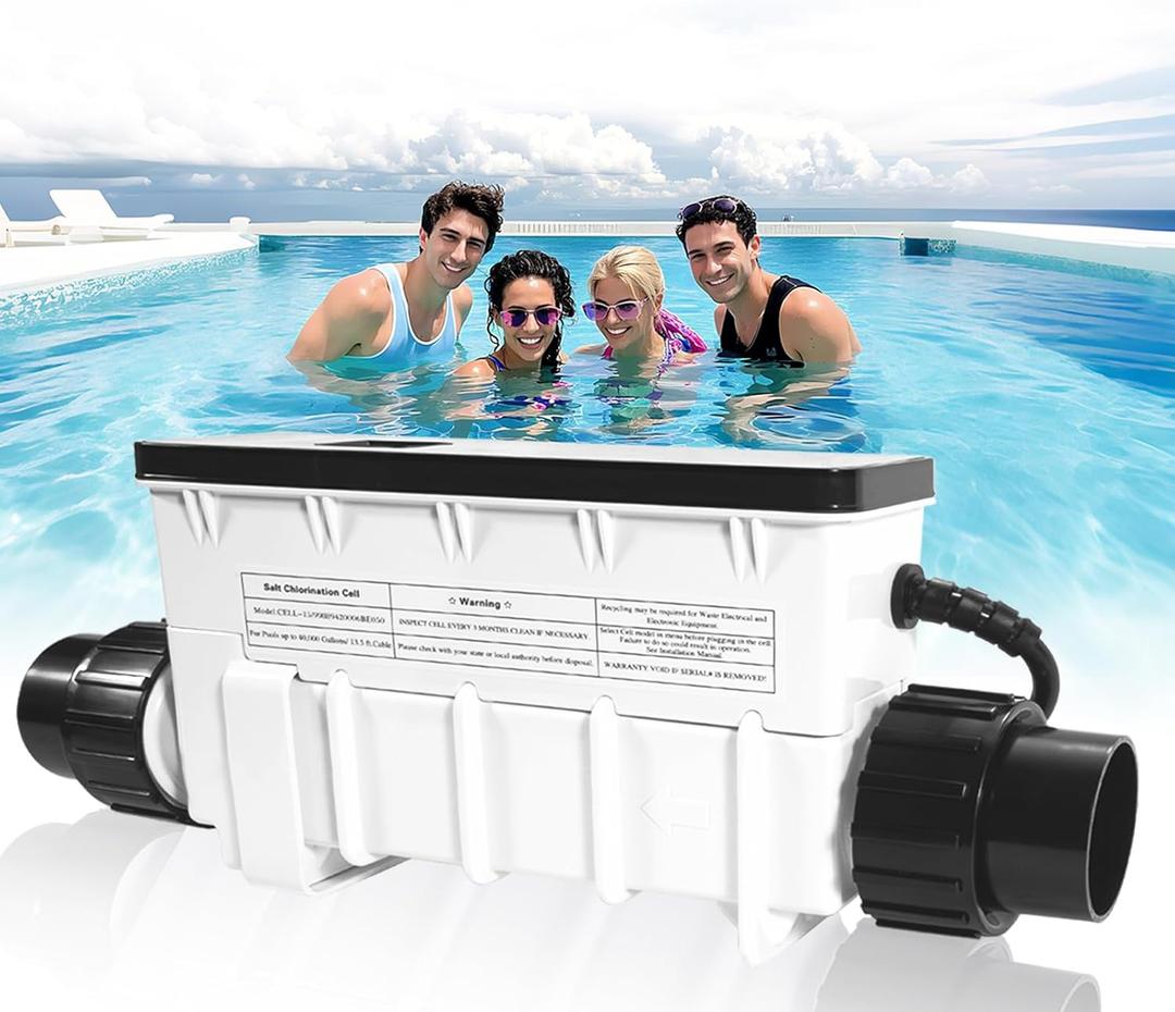IC40 Salt Cell Replacement Fit for Pentair Intellichlor IC40 | Replaces 520555 | 40K Gallon Saltwater Chlorine Generator System for Inground Pools | Easy Install & Durable Design