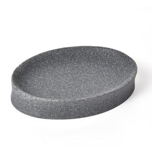 IMEEA Soap Dish Resin Soap Tray Soap Holder Sponge Hand Soap Dish Holder for Bathroom Shower Kitchen Sink Counter (Grey)