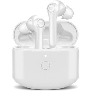 Monster Verse True Wireless Earbuds with Charging Case, Bluetooth 5.0 in-Ear Stereo Headphones, Built-in Mic for Clear Calls, USB-C Quick Charge (White)