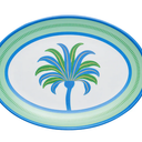 Preppy Palm Melamine Serving Platter 13.75x9.8in.