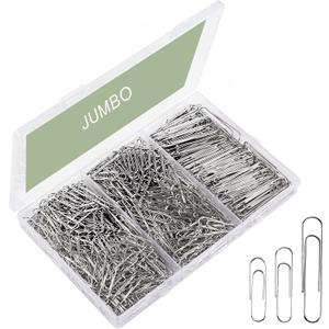 Clear Jumbo Paper Clips - 85 Count