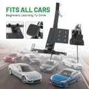 Passenger Side Controls Brake Pedal Assist Device Brake Pedal for Student Driver New Driver Learn to Drive a Car Training Brake (Passenger Side Brake Pedal+Base Bracket)