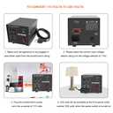 Yinleader Step Up & Step Down Voltage Transformer Power Converter with US Power Cord,Convert 110V to 220V OR 220V to 110V w/US Power Cord,Circuit Breaker Protection use in Your Countries (500W)
