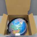 Wizdar 10'' World Globe for Kids Learning, DIY Assemble Educational Rotating World Map Globes Large Size Decorative Earth Children Globe for Classroom Geography Teaching, Desk and Office Decoration