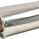 3'' Inch Ultra Quiet Resonator,3" Inlet 3" Outlet Exhaust Resonator,13.8" Overall Length Performance Muffler Resonator T304 Stainless Steel Universal Fitment
