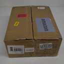 Furologee Kitchen Bakers Rack with Power Outlet, Microwave Oven Stand with Storage 4 Tiers, Coffee Bar Table with 6 S Hooks, Kitchen Storage Shelf Rack for Spices, Pots, Rustic Brown (22inch)