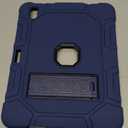 Azzsy Case for iPad (A16) 11th Generation 11 Inch 2025 / iPad 10th Generation 10.9 Inch 2022, [Built-in Pencil Holder] Heavy Duty Shockproof Rugged Protective Case, Navy Blue2