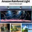 UPETTOOLS Aquarium Light Full Spectrum Fish Tank Lights LED Zoom Lights for Plants 3 Colors Adjustable Focal Length 10w