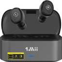 1Mii Wireless Earbuds for TV Watching, TV Headphones Wireless for Seniors with Transmitter Charging Base, Low Latency, Plug and Play, Compatible with TVs with Optical, AUX, or RCA Audio Output