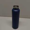 Double Walled Stainless Steel Vacuum Insulated Sports Water Bottle with Portable Stainless Lid, Wide MouthBlue 25oz