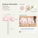 Auihiay 104 pcs Hydrangea Artificial Flowers, Pink Silk Hydrangea Heads with Stems, Hydrangea Flowers for Wedding Centerpiece, Baby Shower, Home Garden Party Decor (Pink)
