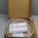 White Lamp shades Set of 2, Drum Tall LampShades 13" Top x 13" Bottom x 10" Height, Lamp Shades for Table Lamps & Floor Lamps & Bedside Lamps Replacement, Natural Linen Lampshades Easy Assembly