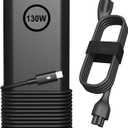 130W USB Type C Laptop Charger Compatible with Dell XPS 15 17 9500 9510 9520 9530 9700 9710 9720 2in1,Precision 5550 5560 5530 5570 5470 5480 5760,Latitude 5431 5531 AC Adapter Computer Power Cord