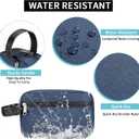 2 x XQXA Toiletry Bag for Men, Hanging Dopp Kit Water Resistant Travel makeup Bag for women, Mens Travel Bag Shaving Bag for Toiletries Accessories (01-Navy Blue)