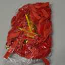 SIMISI RIBBON 24Pcs Red Christmas Velvet Ribbon Bows Decorations Xmas Ornaments Vintage Decor for Tree, Wreath, Garland (3/8'' Width, 5 * 7 inch)