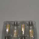 Ascher Vintage LED Edison Bulbs, 6W, Equivalent 60W, Non-Dimmable, High Brightness Warm White 2700K, ST58 Antique LED Filament Bulbs with 80+ CRI, E26 Medium Base, Clear Glass, Pack of 4