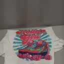 Retro Rollerskates Funny 80's Roller Disco Skating Girl Cool TShirt, Size Medium