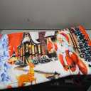 kxry Area Rugs 2X3 Feet, Merry Christmas Soft Machine Washable Area Rugs Santa Claus Deer Christmas Tree Snowman Non Slip Foldable Floor Carpet for Living Room Bedroom Dining Room Dorms