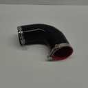 90 Degree Elbow Coupler Silicone Hose 4-Ply 3-inch for Turbo/Intercooler/Intake Piping,Length 120mm Thickness 5mm with T-Bolt Clamp