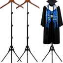 2 Pcs Graduation Gown Display Stand 32-63 Inch Adjustable T Shirt Display Stand Mannequin Torso for Retail Vendors Clothes Steamer Stand for Clothing Dress Garment Coat