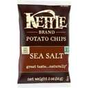 Kettle Brand Potato Chips, Sea Salt Kettle Chips, Snack Bag, 2 Oz (Pack of 6)