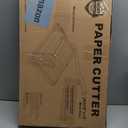 ISDIR Guillotine Paper Cutter 18" with Integrated Pressure Bar  Heavy Duty Metal Base, 12-Sheet Capacity, Magnetic Guide & Safety Guard  Precision Trimmer for Cardstock, Crafts, DIY, Photos & Office