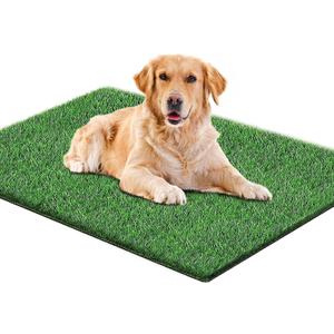 Artificial Grass for Dogs Pee Tray Fake Grass Mat for Professional Puppy Potty Trainer Replacement Dog Grass Pad for Indoor and Outdoor 39.3 x 31.4 Inch (Pack of 1)