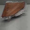 Wood Corner Counter Shelf Framehouse Decorative Tray Stand for Kitchen Bathroom Riser Organizer Coffee Bar Display Shelf with Detachable Legs (Darkbrown)