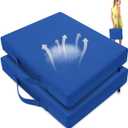 2 Pcs Stadium Seat Cushions Water-Repellent Bleacher Seat Cushions Indoor & Outdoor Seat Cushion for Bleachers Portable Stadium Cushion for Sports Events, Office Chairs, Beaches (Blue)