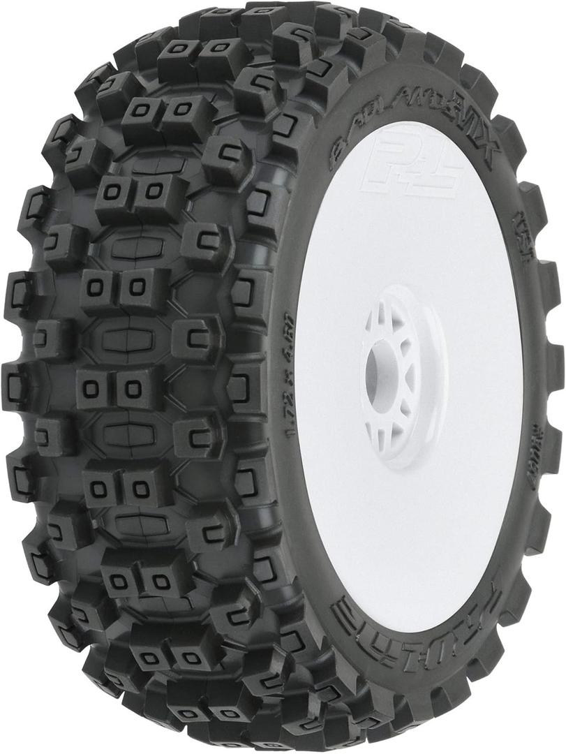 Pro-Line Racing Badlands MX M2 18 Buggy MTD White Wheels F/R PRO906731 RC Tire