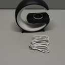 Mini LED Table Lamp with 4-in-1 Wireless Charger, Night Light, Sunrise Alarm Clock, Bluetooth Speaker, Smart Atmosphere Table Lamp for Bedroom, Office, Home Decor (Black)