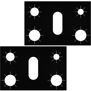 3MIRRORS Stove Top Covers for Gas Burners, Gas Stove Burner Liners for Samsung Stove Top Protector Non-Stick Washable Keep Stove Clean Stove Guard - New Upgraded Cuttable Stove Burner Cover (2PCS)