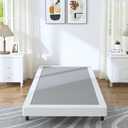 Twin Box Spring - 4 Inch High Profile Box Spring for Twin Bed, Sturdy Metal Frame Mattress Foundation, Easy Assembly, Quiet & Noise-Free