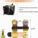 Side Post Battery Disconnect Switch 12V / 24V 250/750 Amps Knife Blade Isolator Power Cutoff for Marine Car Boat RV ATV Battery Cut Off Shut Off Switch (Horizontal and Vertical)