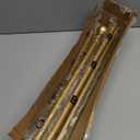 Gold Curtain Rod for Windows 30 to 60 Inch, 2 Pack 5/8 Inch Diameter Adjustable Curtain Rods With Brackets, Heavy Duty Easy to Install, Suitable for Bedrooms and Outdoor