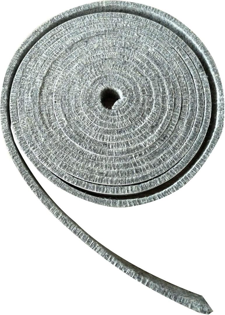 High Temp BBQ Smoker Gasket Self Stick Felt 15ft Long, 3/4" Wide, 1/5" Thick.