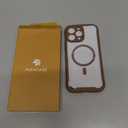 Miracase Magnetic for iPhone 16 Pro Max Case 6.9'' [Compatible with MagSafe] Full-Body Phone case with Built-in Glass Screen Protector & Camera Protector, Drop Proof 16 Pro Max Cover, Brown