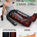 Medisana Leg Massager with Heat and Compression, Full Leg & Foot Massager Compression Boots with 6 Modes, 5 Intensity and 3 Heat for Circulation and Pain Relief Size: X-Large