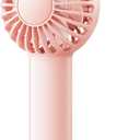 SWEETFULL Mini Portable Fan - Rechargeable Handheld Fan, 3 Speeds Personal Small Hand Gifts for Travel Essentials, Lash, Makeup, Eyelash, Kids, Girls, Women - USB, Cute Design Pink