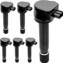HQPASFY UF603 Ignition Coils Set of 6 - Compatible with 2008-2017 Honda Odyssey, Accord, Crosstour/Acura RL, TL, TSX, ZDX, MDX, RDX - Replace # C1624, GN10426, 5C1681, E1103