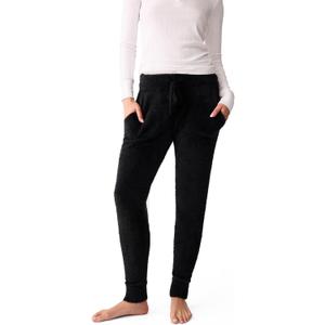 PJ Salvage Women's Cozy and Chic Banded Sleep Pant (Large, Black)