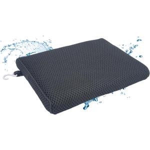 REEZEIVI Shower Seat Cushion with Non-Slip Silicone Bottom,Soft 4D Mesh Fabric,Bathtub Chair Pad for Elderly,Quick Drying and Washable Shower Seat Mat, Design for Elderly, Senior, Handicap,Disabled