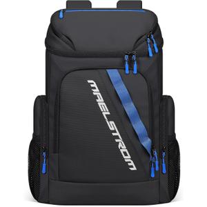 Maelstrom Backpack Cooler,36 Can Cooler Backpack,Soft Cooler Bag Insulated Leakproof,Lightweight Ice Chest Backpack,Travel Cooler Lunch Backpack for Camping,Hiking,Beach,Black