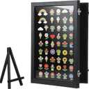 Enamel Pin Display Case,14" X 9.5" Pin Display Board Shadow Box,Black Pin Collection Display for Wall and Tabletop Displays,Wall Hanging Pin Holder Display