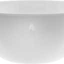 YBM HOME 8-Inch Plastic Serve Mixing Bowl for Everyday Meals can hold 56 oz, 1.75 qt, Ideal for Cereal, Snacks, Popcorn, Salad, and Fruits, Microwave Safe, White, 5 pack