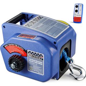 Boat Trailer Winch 8750 lbs, Electric Boat Winches Remote Control